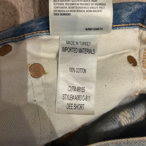 AGOLDE Dee Ultra High Rise Shorts Size 27 - Picture 7 of 9